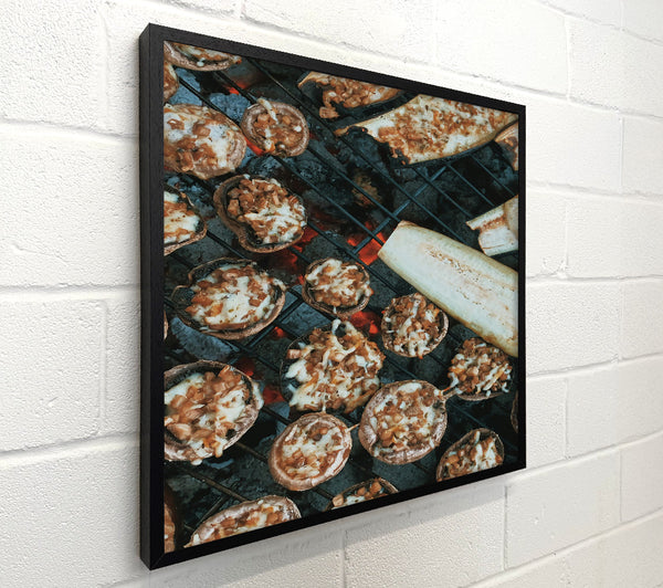Grilled Brown Mushrooms