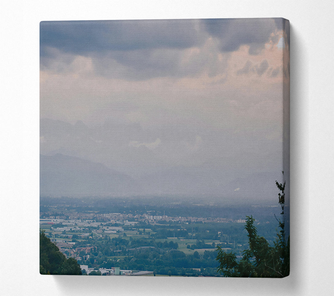  A Canvas Print of Silver City Haze Canvas Art