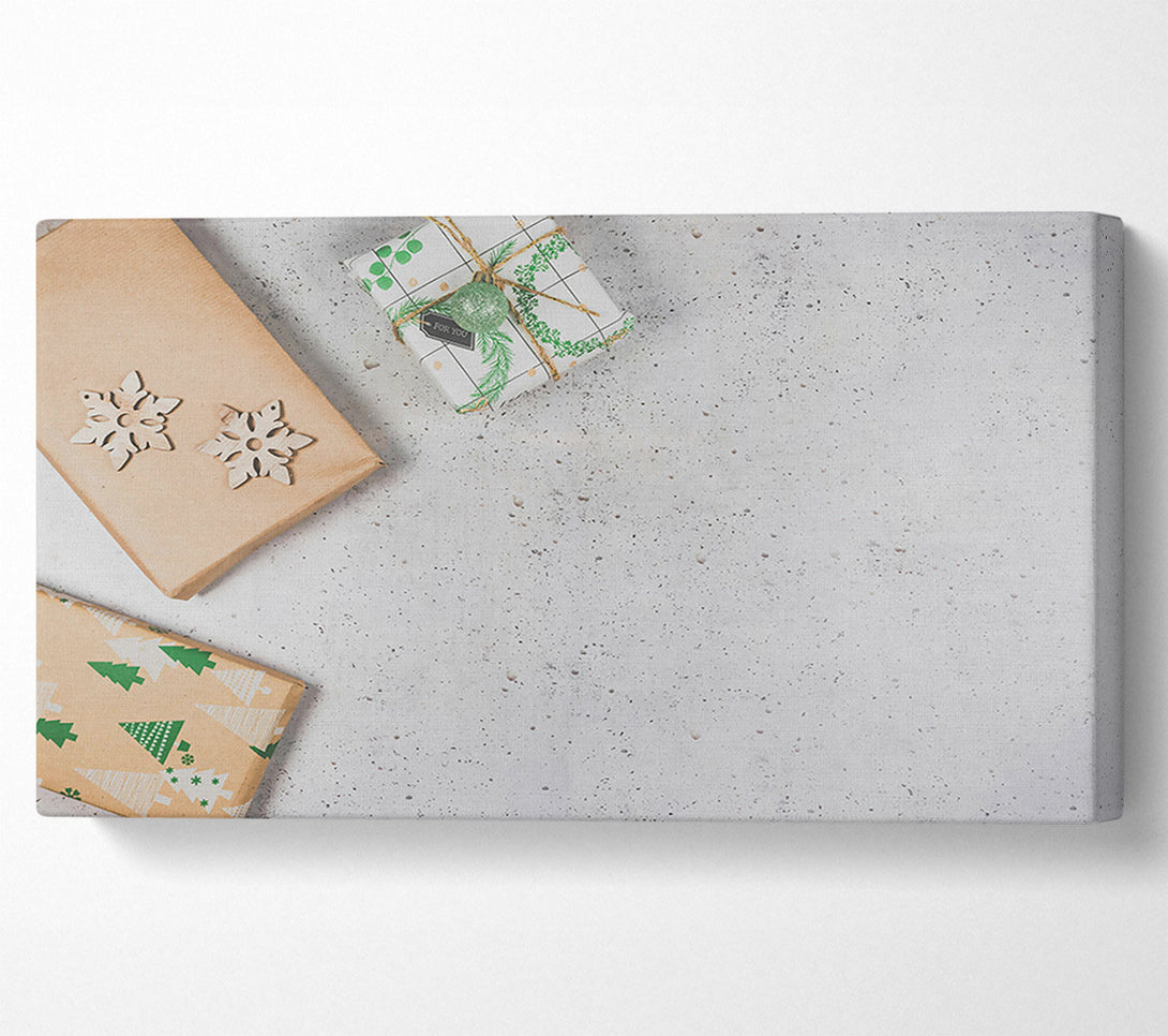  A Canvas Print of White Winter Gifts Canvas Print