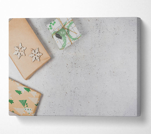  A Canvas Print of White Winter Gifts Canvas Print