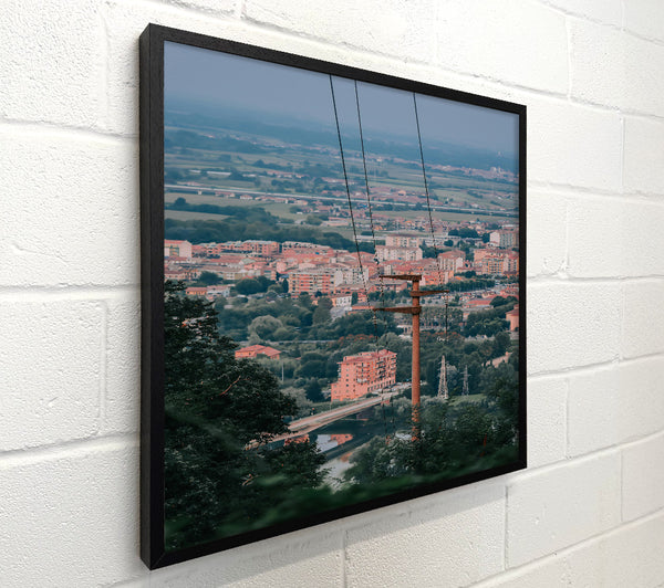 Peach Cityscape View