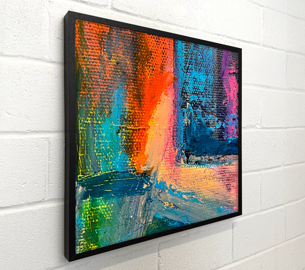 Blue And Orange Burst