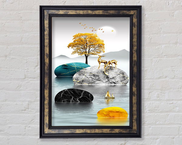 Deer Island (1) Framed Print