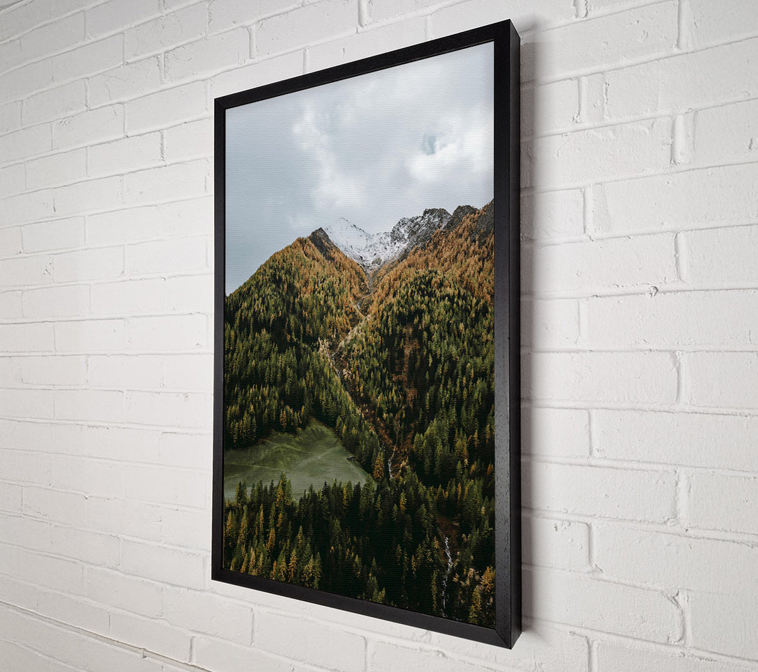  A Canvas Print of Emerald Valley Peaks Canvas Art