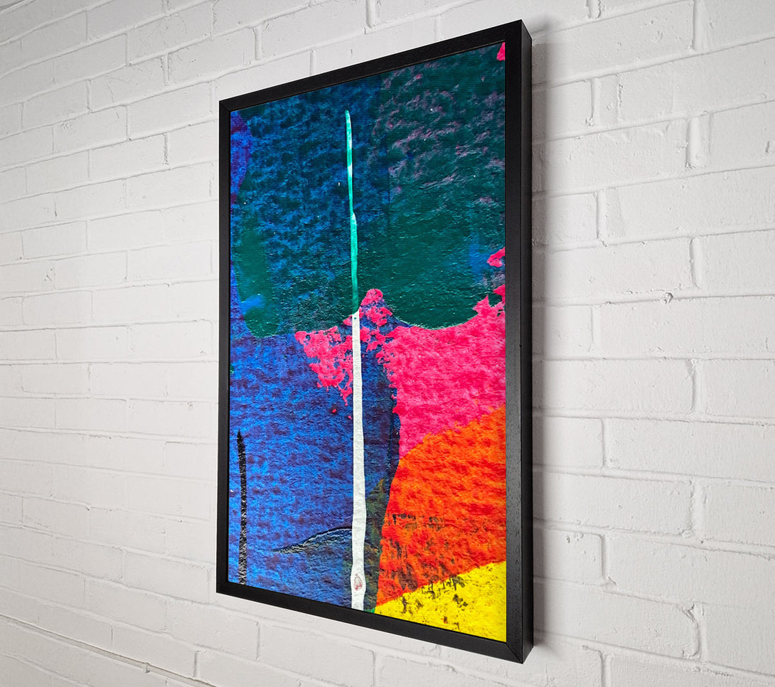  A Canvas Print of Blue Abstract Symphony Canvas Art
