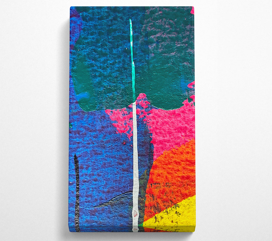  A Canvas Print of Blue Abstract Symphony Canvas Art