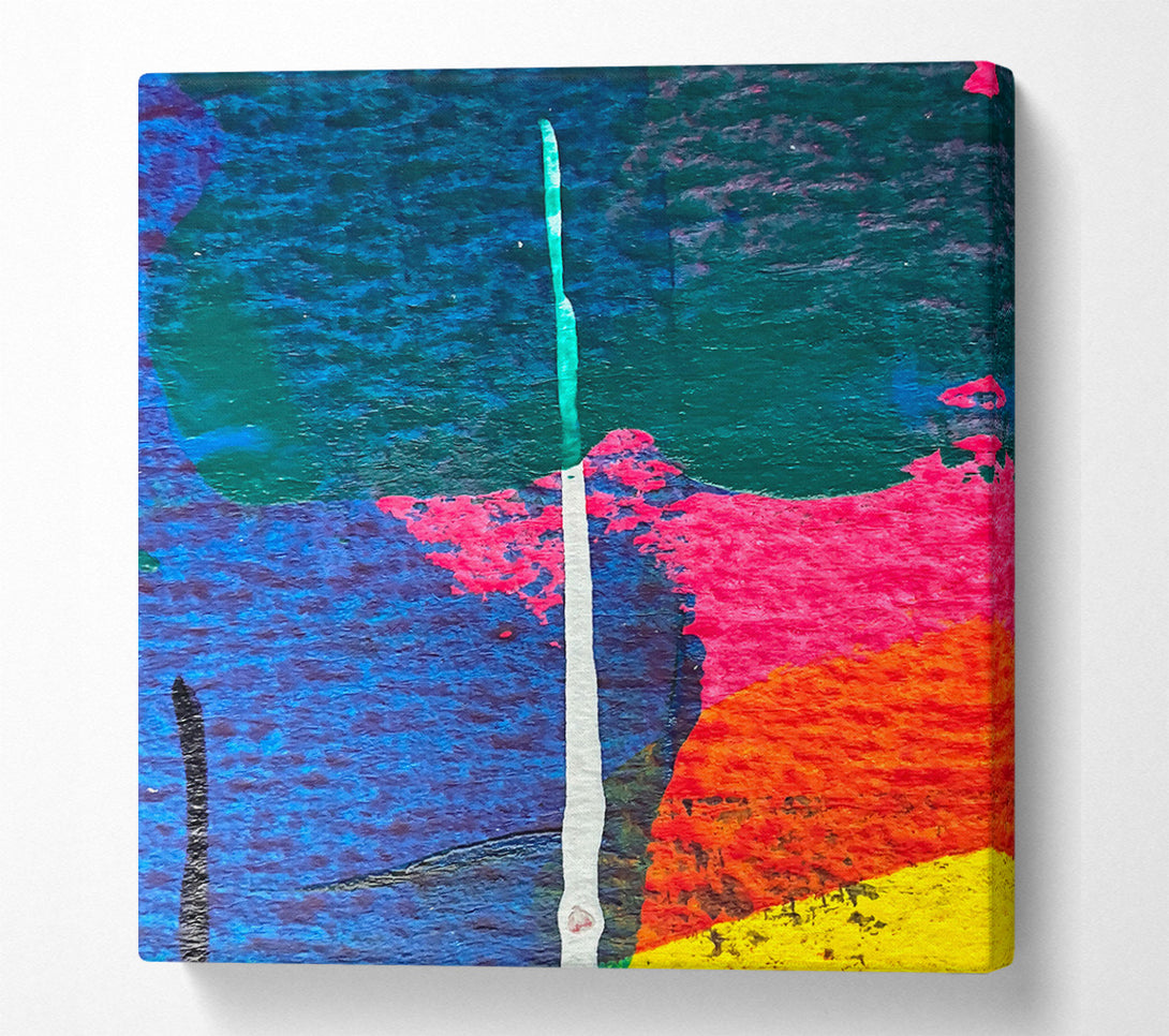  A Canvas Print of Blue Abstract Symphony Canvas Art