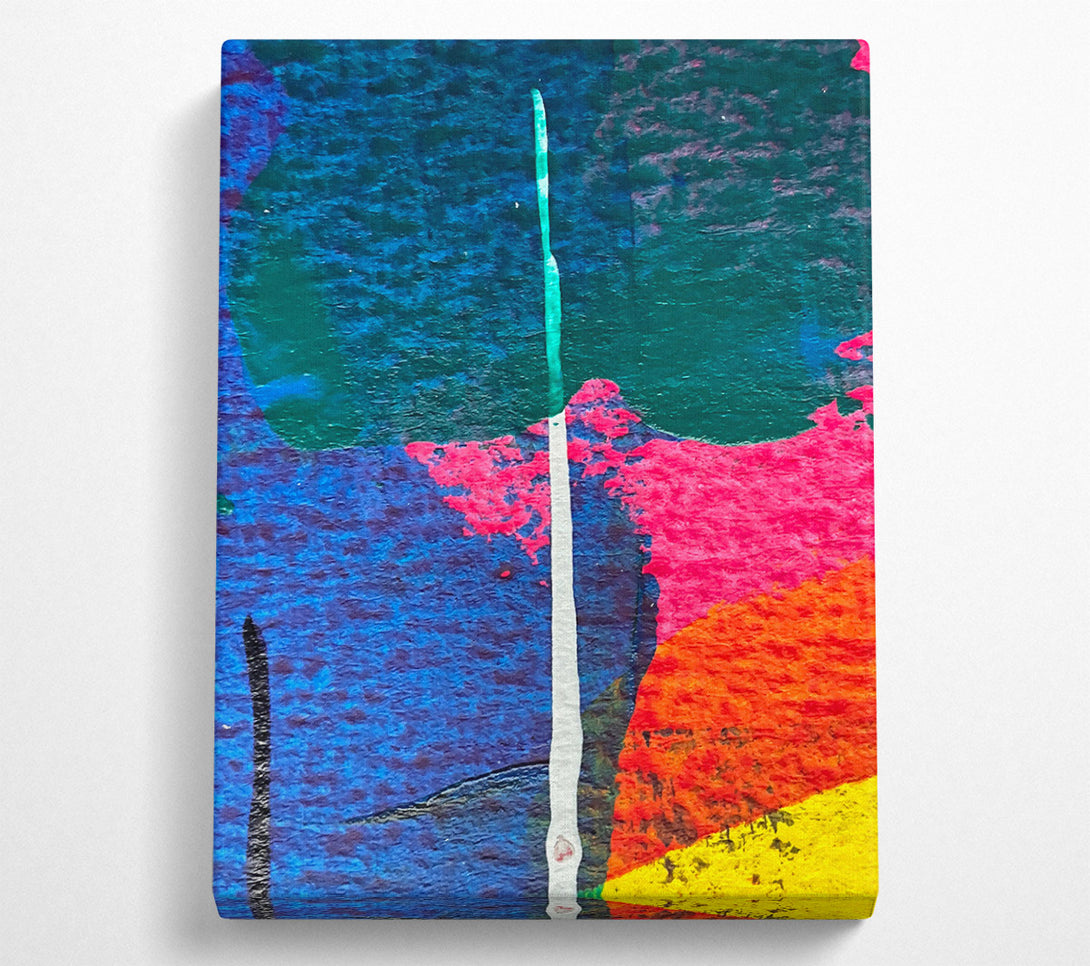  A Canvas Print of Blue Abstract Symphony Canvas Art
