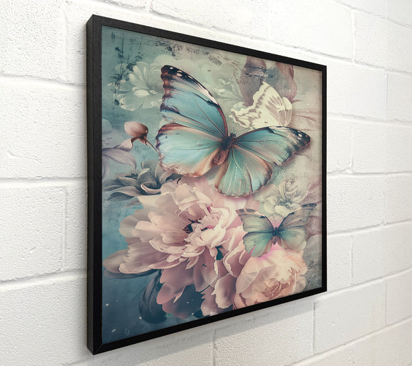 Blue Butterfly Bloom