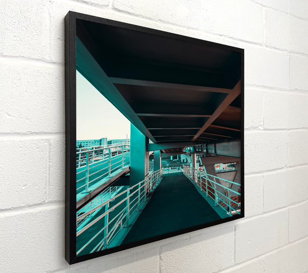Teal Underpass Pathway