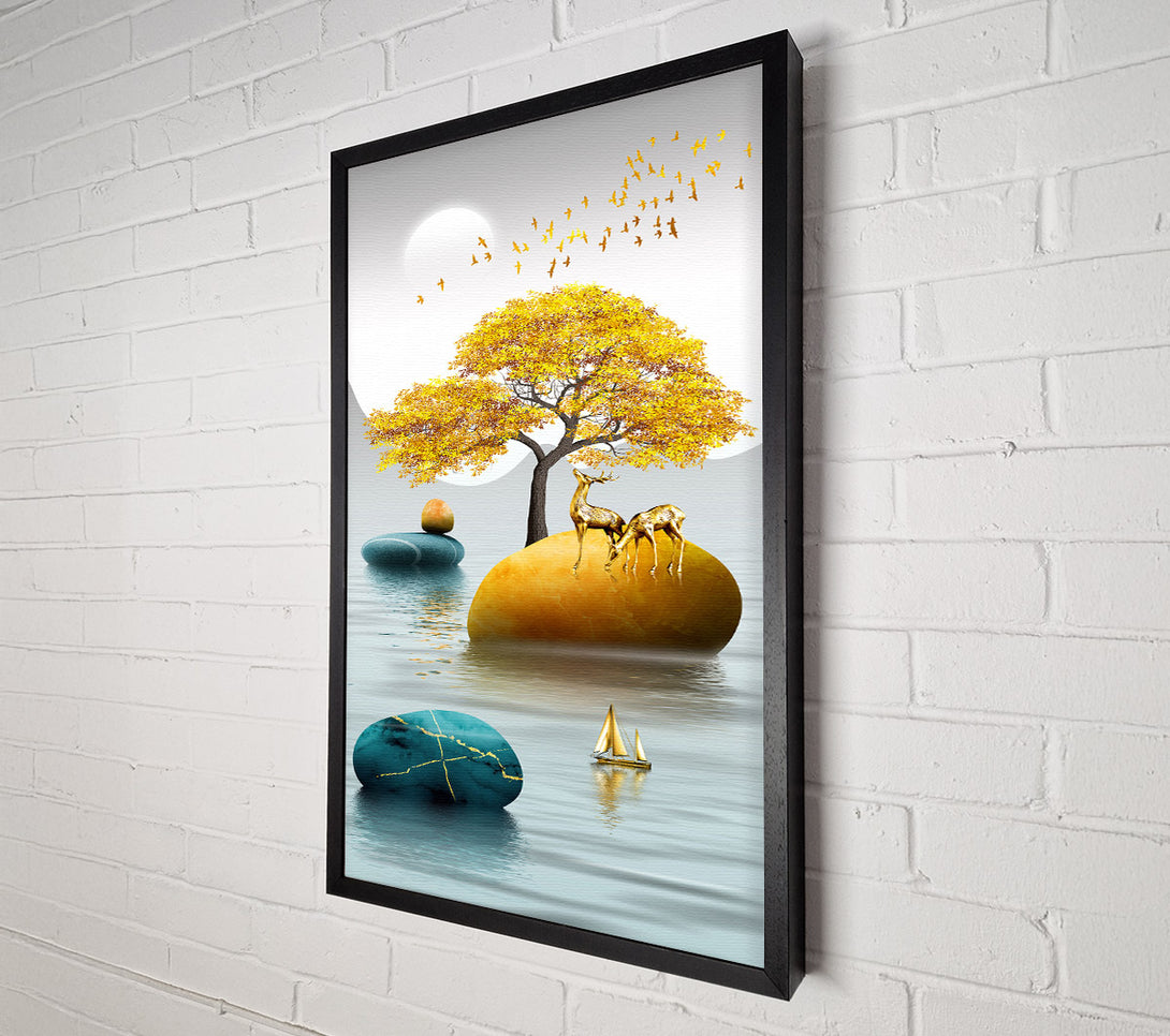  A Canvas Print of Deer Lake Canvas Print