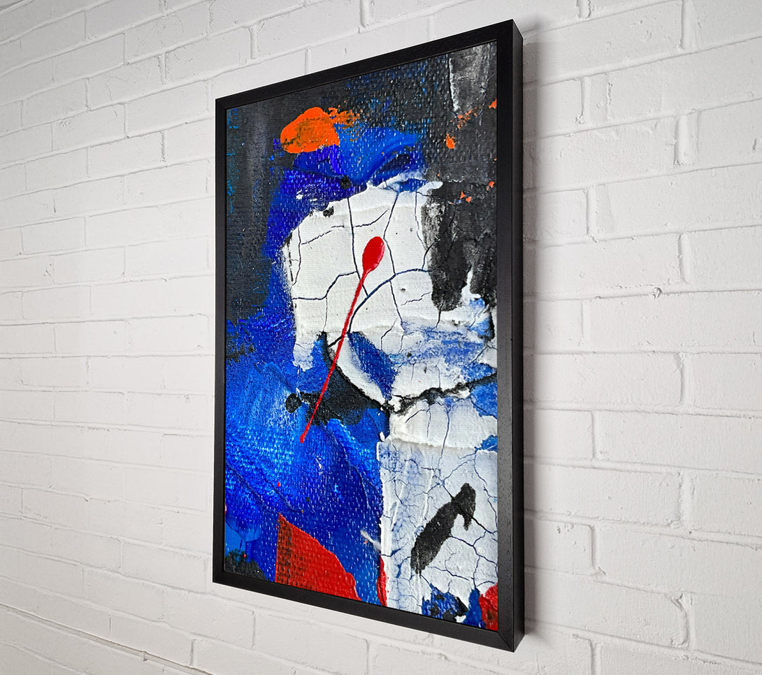  A Canvas Print of Blue Drop Splatter Canvas Wall Art