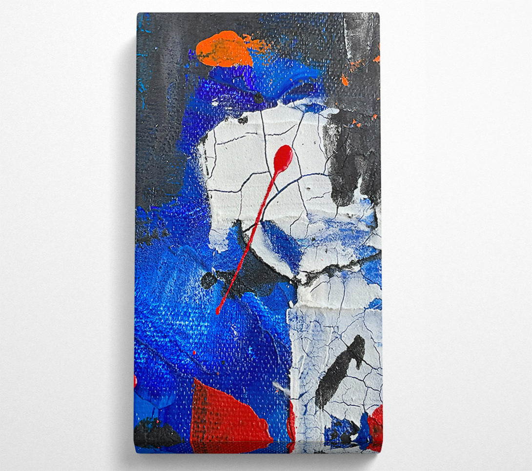  A Canvas Print of Blue Drop Splatter Canvas Wall Art