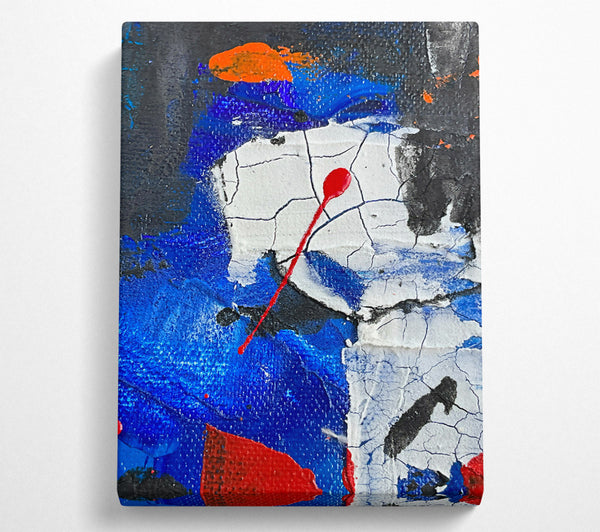  A Canvas Print of Blue Drop Splatter Canvas Wall Art
