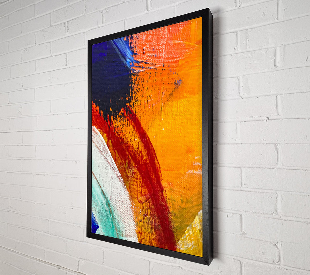  A Canvas Print of Orange Abstract Dance Canvas Art