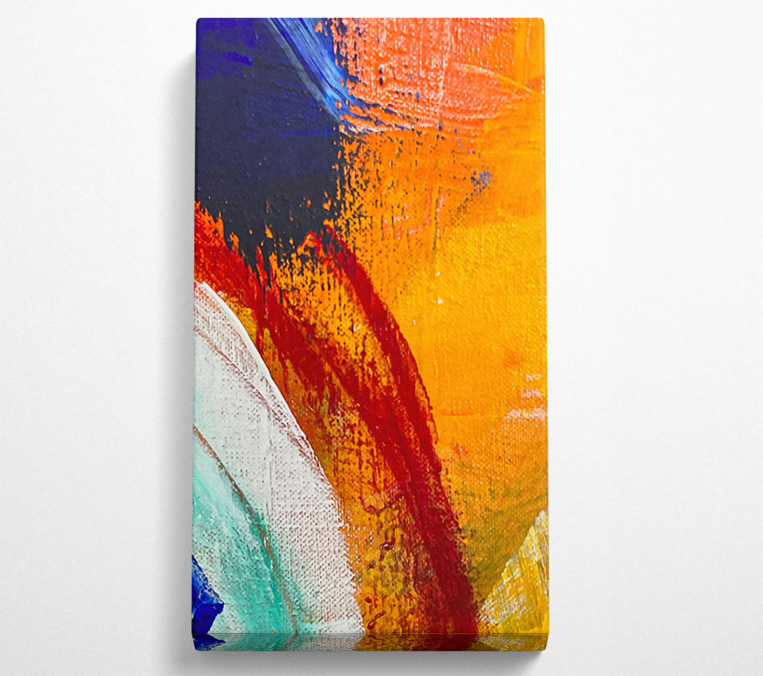  A Canvas Print of Orange Abstract Dance Canvas Art