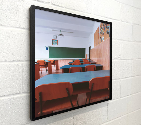 Blue Classroom Silence