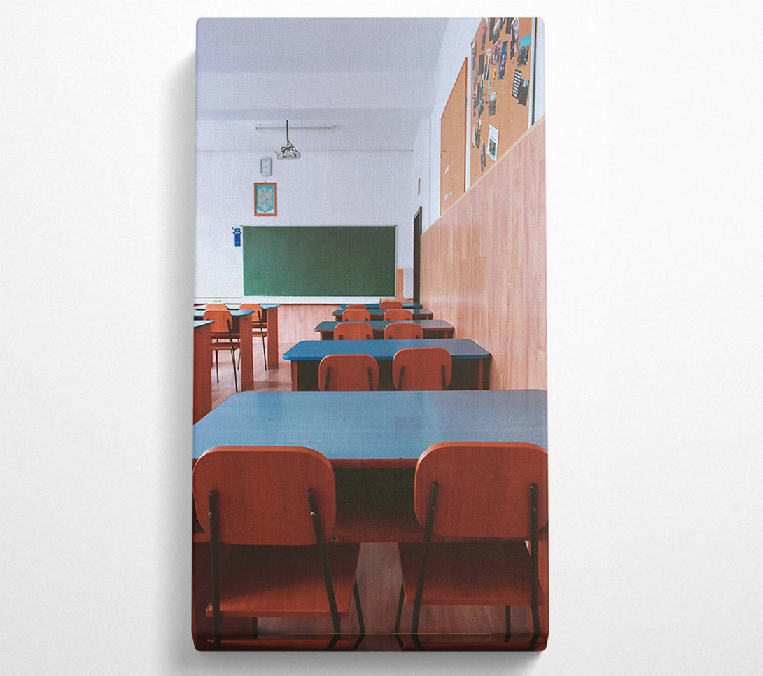  A Canvas Print of Blue Classroom Silence Canvas Print