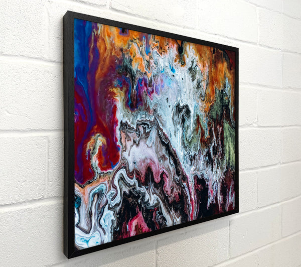 White Swirling Abstract
