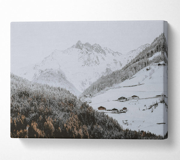  A Canvas Print of White Mountain Valley Canvas Print