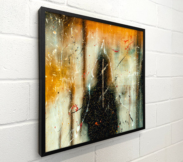 Golden Silhouette Splatter