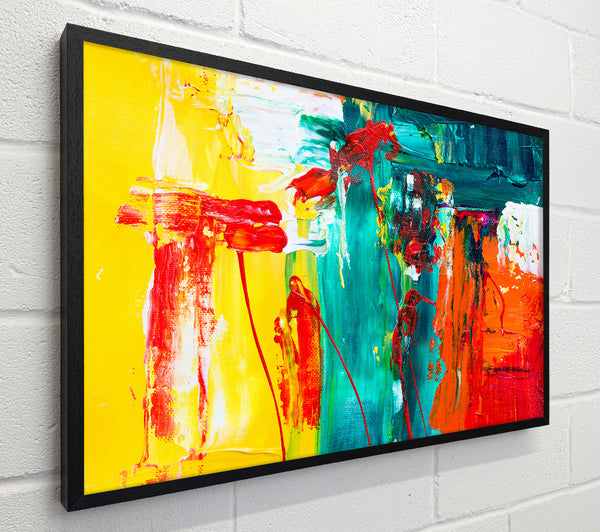 Teal Abstract Expressionism