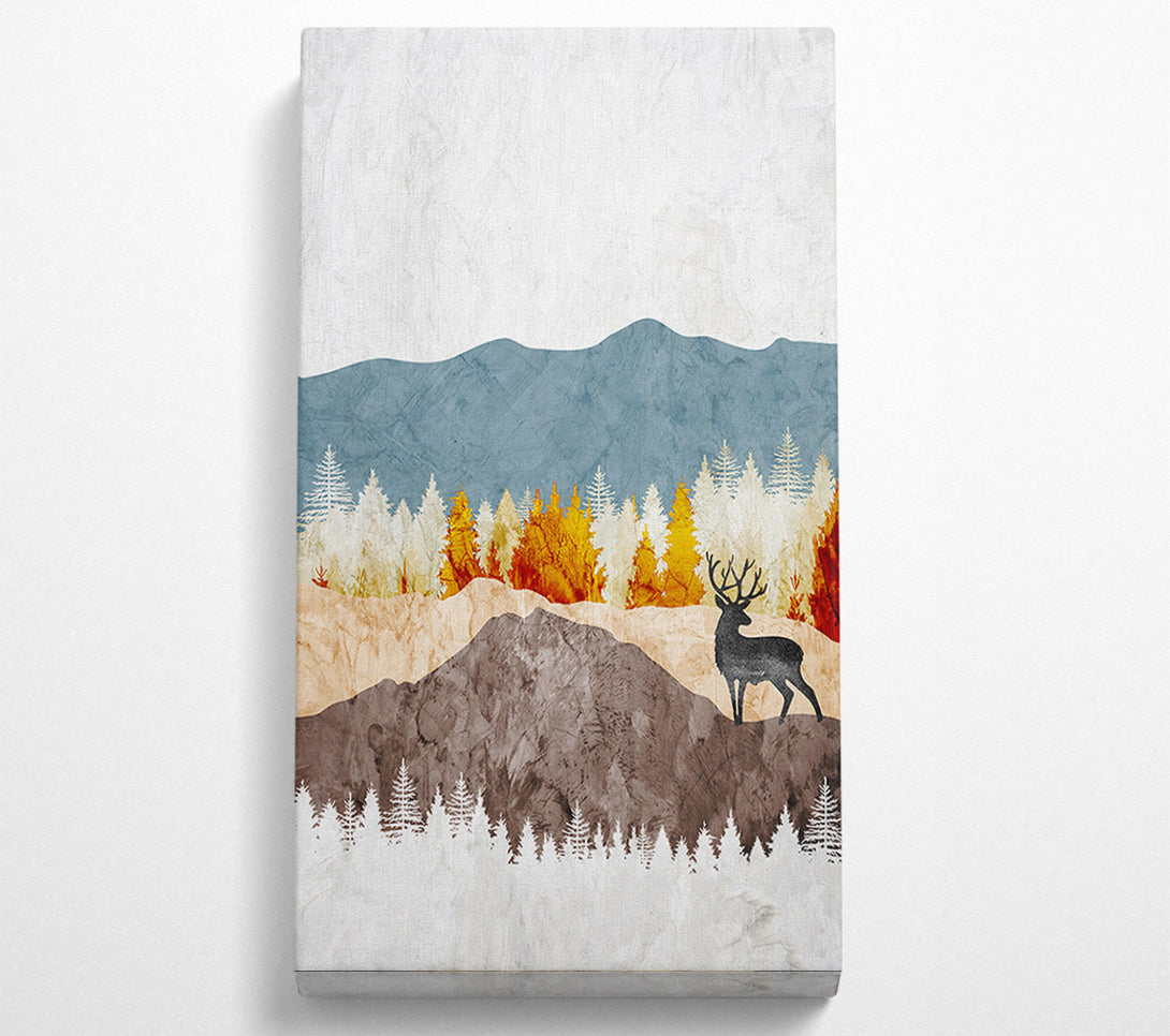  A Canvas Print of Deer Mountiside Canvas Print