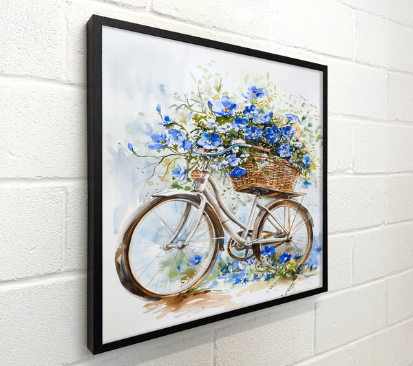 Blue Bicycle Blooms