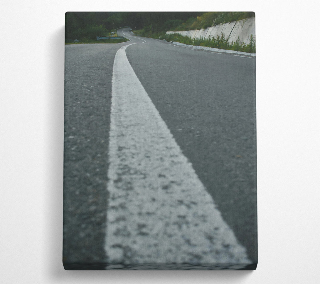  A Canvas Print of Grey Road Ahead Canvas Print