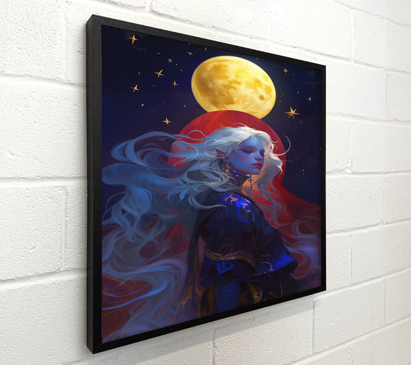 Blue Moon'S Reflection