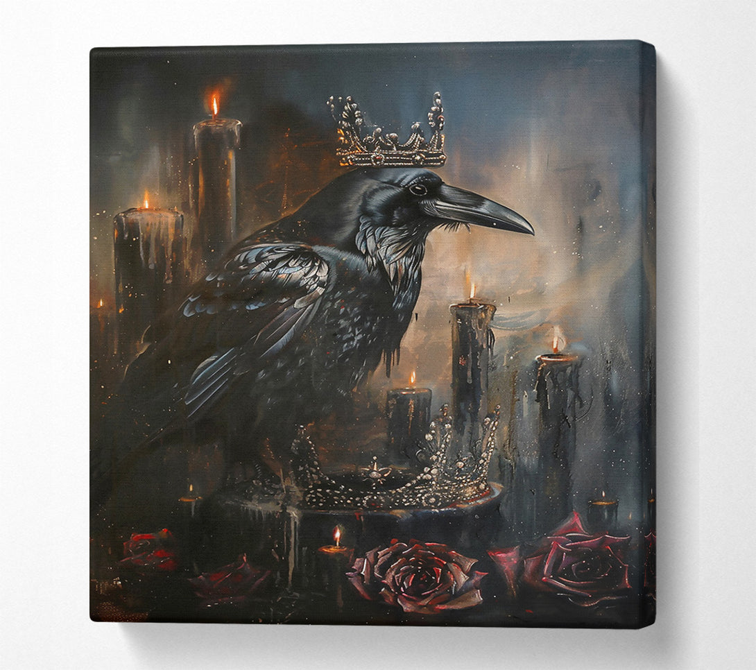  A Canvas Print of Black Raven'S Crown Canvas Wall Art