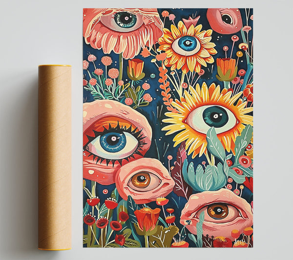 Pink Eye Garden Print