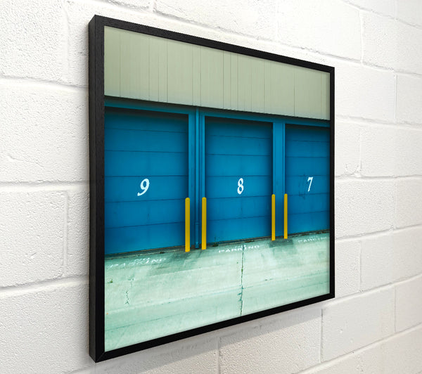 Blue Garage Doors