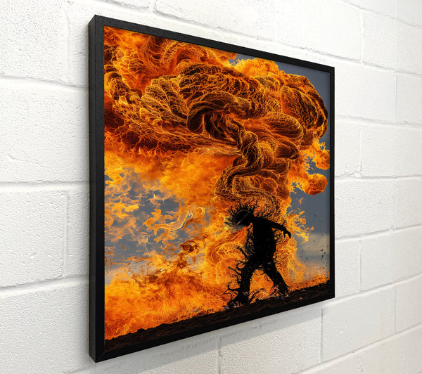 Orange Flames Embrace