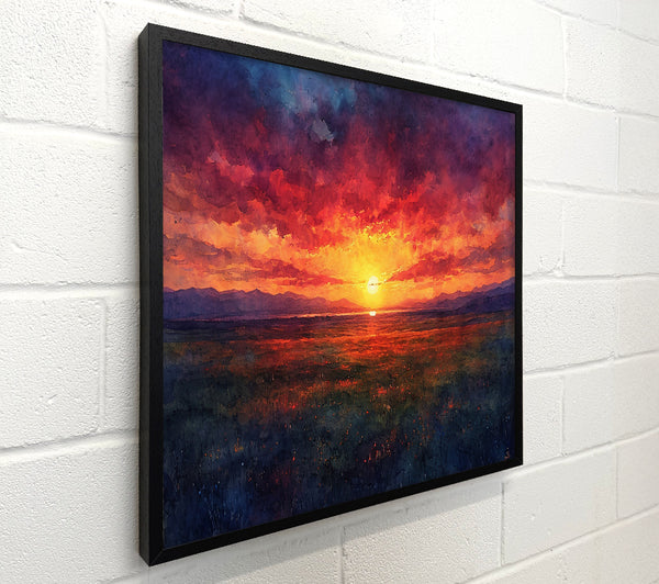 Crimson Sunset Field