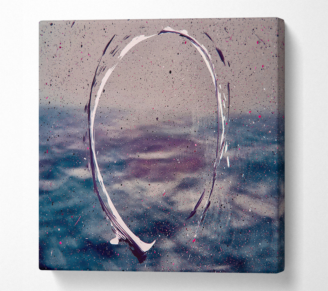  A Canvas Print of Blue Circle Sky Canvas Print