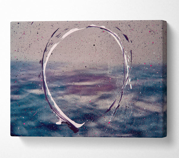  A Canvas Print of Blue Circle Sky Canvas Print