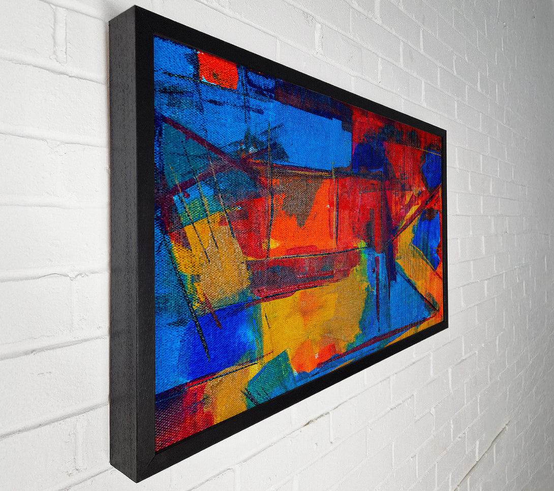  A Canvas Print of Blue Abstract Canvas Canvas Print