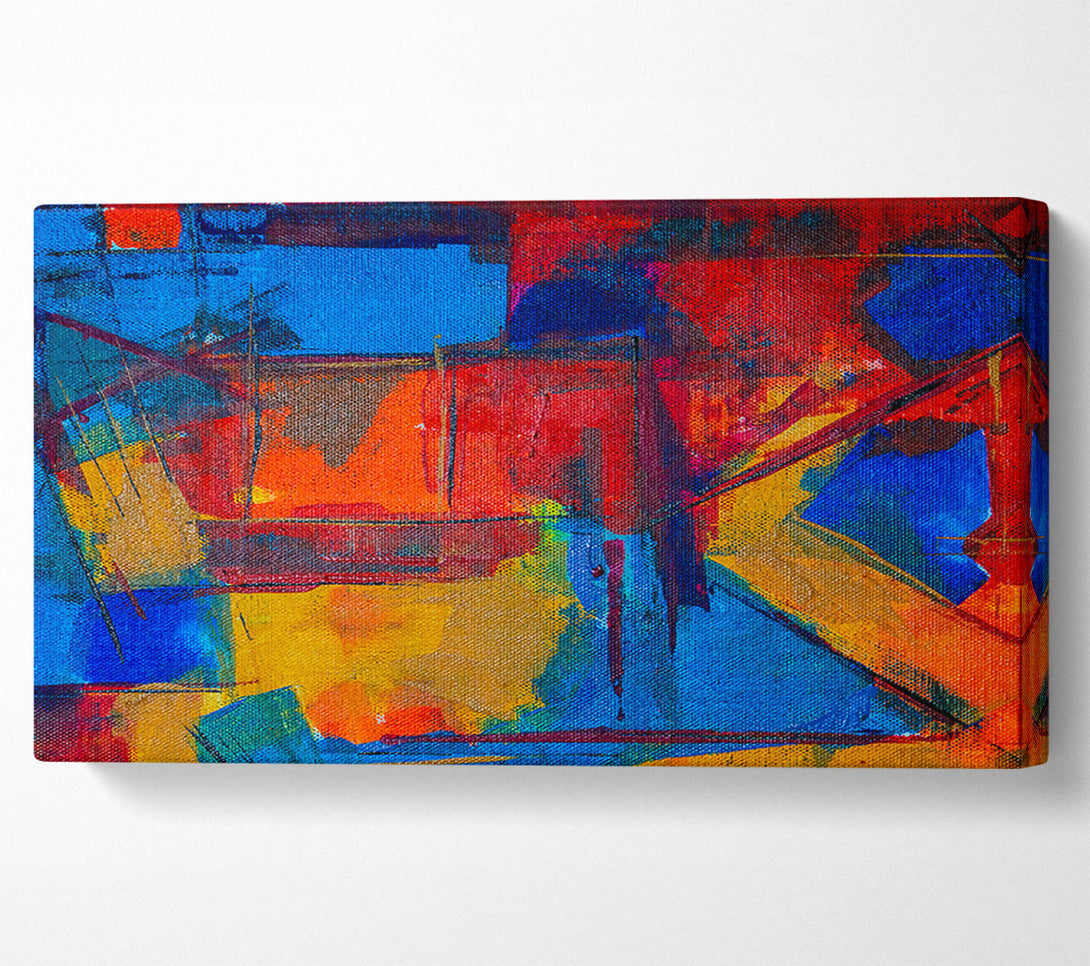  A Canvas Print of Blue Abstract Canvas Canvas Print