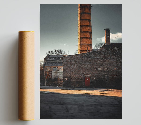 Orange Brick Factory Giclee Print