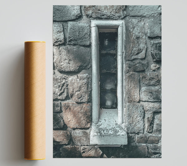 Stone Wall Window Light Poster