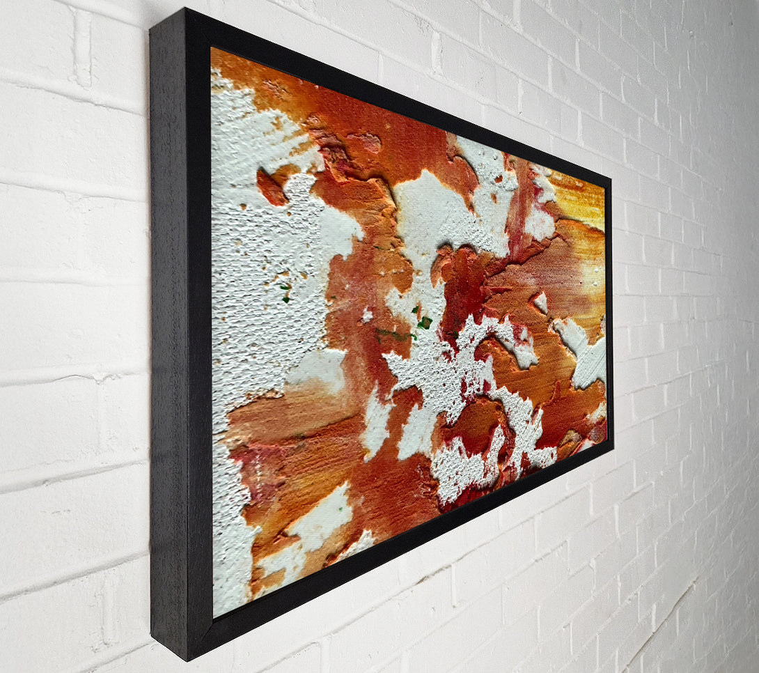  A Canvas Print of Crimson And White Abstract Canvas Print