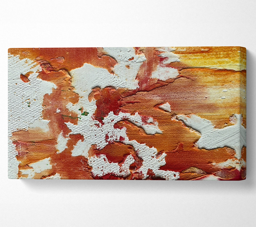  A Canvas Print of Crimson And White Abstract Canvas Print