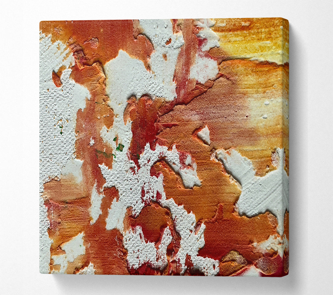  A Canvas Print of Crimson And White Abstract Canvas Print