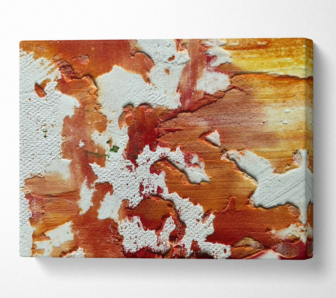  A Canvas Print of Crimson And White Abstract Canvas Print