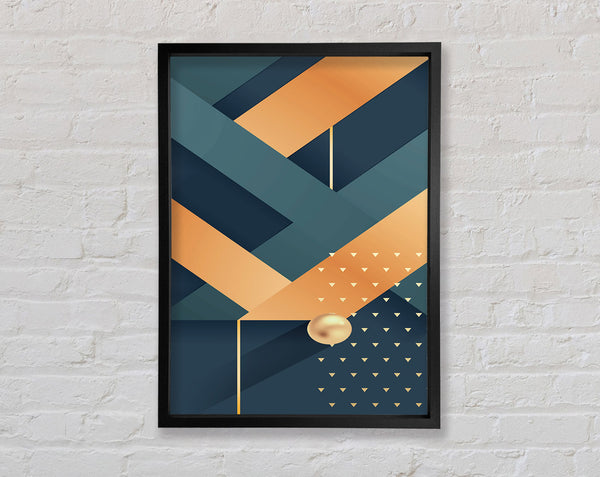 Diagonal Lines Framed Print