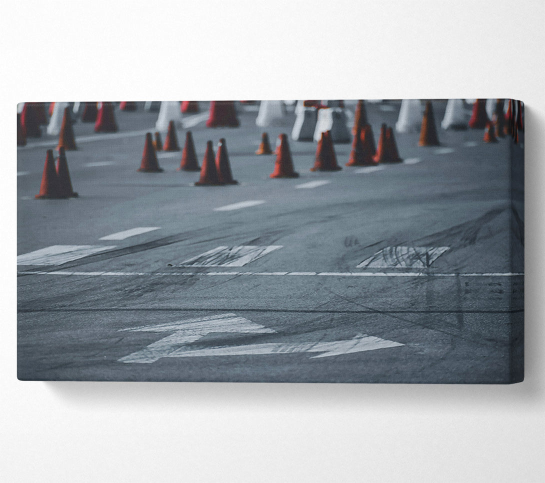  A Canvas Print of Grey Road Ahead Canvas Print