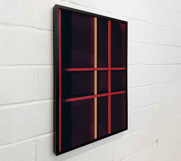 Crimson Grid Lines