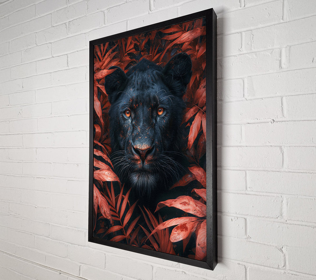  A Canvas Print of Crimson Shadow Gaze Canvas Art