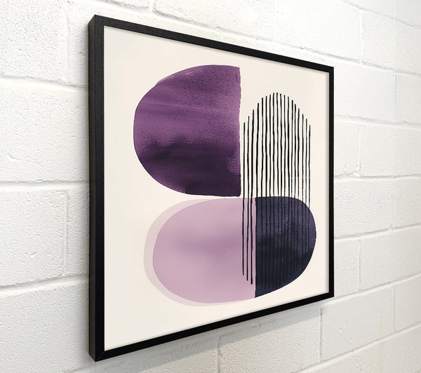 Purple Abstract Lines